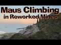 WOT Blitz Maus Climbing in Updated Mines Map