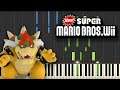 Castle Theme - New Super Mario Bros. Wii (Piano Tutorial) [Synthesia]