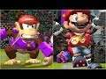 Mario Strikers Charged - Diddy Kong vs Mario - Wii Gameplay (4K60fps)