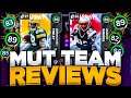 MUT TEAM REVIEWS!! | RATING AND ANALYZING YOUR MADDEN 21 ULTIMATE TEAMS!!