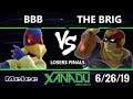 S@X 308 SSBM - BBB (Falco) Vs. The Brig (Captain Falcon) Smash Melee Losers Finals