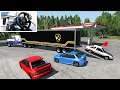 Transporting JDM Cars in a Semi Truck! (Collection + Delivery To Auto Repair Shop) - Beamng.Drive