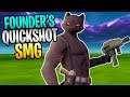 FORTNITE - Maxed Founder's Quickshot SMG With New 6th Perk Save The World Gameplay