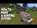Minecraft #shorts :: How to Sort Items (Sorting System) in 1.16.3