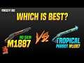 Tropical parrot m1887 vs Normal m1887 | Double Barrel Shotgun Comparision in Freefire | Pri gaming
