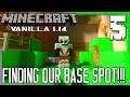 FINDING OUR BASE SPOT! |  Minecraft  Multiplayer Vanilla 1.14.3 Gameplay/Let's Play E5