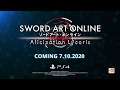 Sword Art Online Alicization Lycoris   Battle Gameplay Trailer   PS4