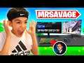 13 Year Old Uses MrSavage's Fortnite Gaming Setup To Play Champions Division Arena!