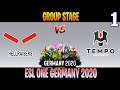 HellRaisers vs Tempo Game 1 | Bo3 | Group Stage ESL ONE Germany 2020 | DOTA 2 LIVE