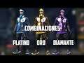 MEJORES COMBINACIONES CON "COBRA PLATINO, ORO, DIAMANTE"- COMBINACIONES EN FREE FIRE