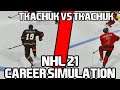 NHL 21 I Matthew Tkachuk VS Brady Tkachuk FULL Career Simulation!