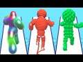 BLOB RUNNER 3D vs ROPE-MAN RUN vs PIXEL RUSH - gameplay walkthrough ( android / ios )