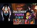 Challenger Fiora TOP vs Sion - 챌린저 탑 피오라 템트리 룬 선혈 정복자 フィオラ Фиора 无双剑姬 菲歐拉 - LOL KR 11.14