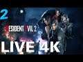 Live Stream 4K | Resident Evil 2 Remake Gameplay Part 2 | RTX 2080Ti - no commentary