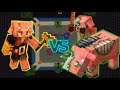 Piglin Brute vs Zoglin + Zombified Piglin - Minecraft Mob Battle 1.16.5