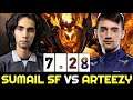 SUMAIL First time vs ARTEEZY on 7.28 New Patch — Shadow Fiend vs Monkey King Dota 2