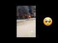 بالصور والفيديو انفجار وحريق هائل بمطعم بابوقرقاص