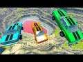Beamng Drive - Triple Trouble Triple Car Accidents