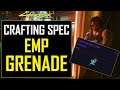 Cyberpunk 2077 - EMP Grenade Crafting Spec - Epic EMP Grenade Location
