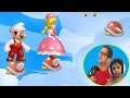 TENTE SOBREVIVER NO REINO DAS NUVENS Com Mario & Peachette - New Super Mario Bros U Deluxe Gameplay