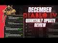 Diablo 4 - DECEMBER QUARTERLY UPDATE - Itemization, Primary Stats, UNIQUE ITEMS!