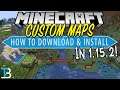 How To Download & Install Custom Minecraft Maps in Minecraft 1.15.2 on PC