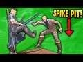 KICKING ENEMIES INTO A SPIKE PIT -  Blades and Sorcery VR Mods (Update 7)