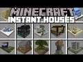 Minecraft INSTANT PREFAB HOUSE MOD / INSTANTLY SPAWN STRUCTURES w/ JAIL AND ZOO !! Minecraft Mods
