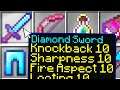 Minecraft Skywars but you can use infinite enchants...