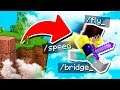 MINECRAFT SKYWARS HACKER USES EVERY HACK!