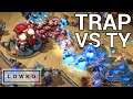 StarCraft 2: CAUGHT OFF GUARD! (TY vs Trap)