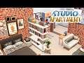 STUDIO APARTMENT 📚🖤 | The Sims 4: Apartment Renovation Speed Build