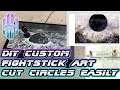 DIY Custom Fightstick Art and eTokki Omni Korean Arcade Stick Review. Cut Circles Easily!