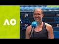 Kaia Kanepi: "My game plan was to play aggressive" (2R) on-court interview | Australian Open 2021