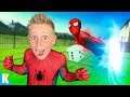 KidCity Builds a Giant Spider-Man Backyard Board Game in our Backyard! KidCity