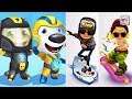 Talking Tom Hero Dash - Tom and Hank vs Subway Surfers - Jake and Tricky
