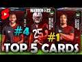 TOP 5 CARDS GOING INTO Madden 22 Ultimate Team (Shorts)