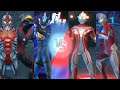 Ultraman Belial, Tregear, Jugglus Juggler Vs Ultraman Mebius & Cosmos corona