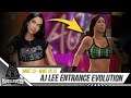 AJ Lee Entrance Evolution: WWE'13 - WWE 2K15 #WWE #AJLee