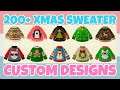 Best 200+ Winter Christmas Sweater Custom Designs In Animal Crossing New Horizons (Design Codes)