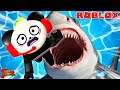 Can I Escape the Biggest Shark in Roblox Shark Bite?!?!