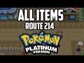 EVERY Item in Route 214 - Pokémon Platinum