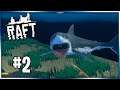 Fighting off Sharks! | Raft: Co-op Let's Play | EP 2