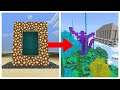 How to make a PORTAL to AETHER DIMENSION in Minecraft PE