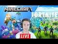 Minecraft Survival #52 - Construindo e Explorando // FORTNITE