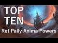 TORGHAST My Top 10 Retribution Paladin Anima Powers