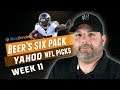 YAHOO NFL WEEK 11 DFS PICKS | The Daily Fantasy 6 Pack