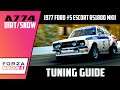 How to TUNE 1977 FORD #5 ESCORT RS1800 MkII in FORZA HORIZON 4 (base tune plus gameplay)