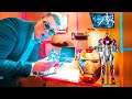 BILLIONAIRE IRON MAN BOX FORT! Real Life Tony Stark Base & Iron Man Suit