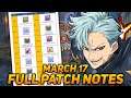 Chapter 6.5 + Coin Shop Ban Banner CONFIRMED! March 17th FULL Patch Notes! | 7DS Grand Cross